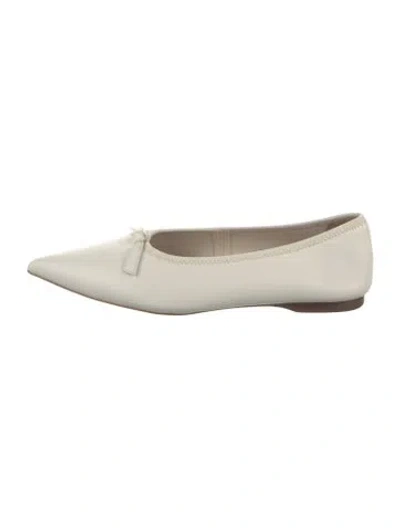 Pre-owned Favorite Daughter Leather Ballet Flats In White