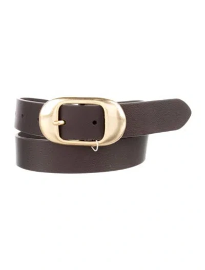 Pre-owned Favorite Daughter Leather Belt In Black