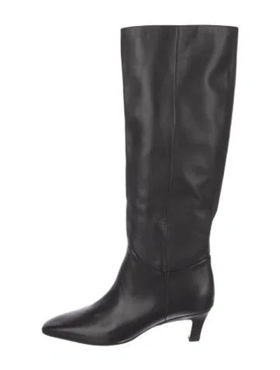 Pre-owned Favorite Daughter Leather Boots In Black