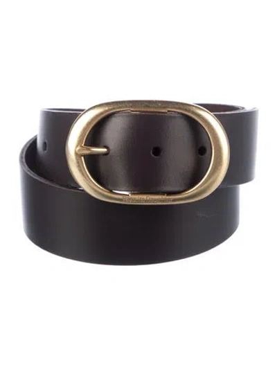 Pre-owned Favorite Daughter Leather Waist Belt In Black