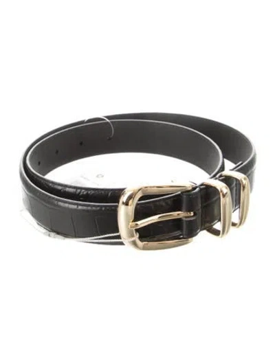 Pre-owned Favorite Daughter Leather Waist Belt W/ Tags In Black