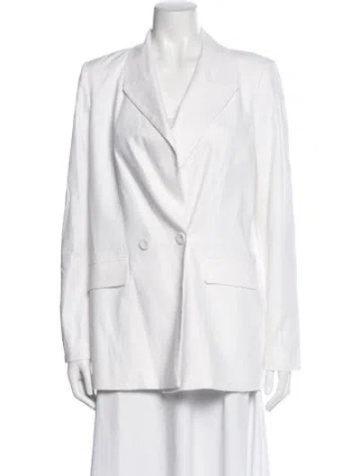 Pre-owned Favorite Daughter Linen Blazer In Neutral