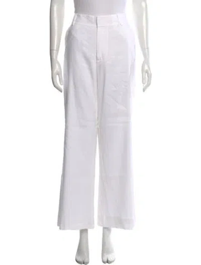 Pre-owned Favorite Daughter Linen Wide Leg Pants In White