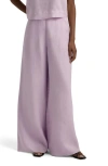 Favorite Daughter Wide Leg Linen Pants In Wisteria Musk