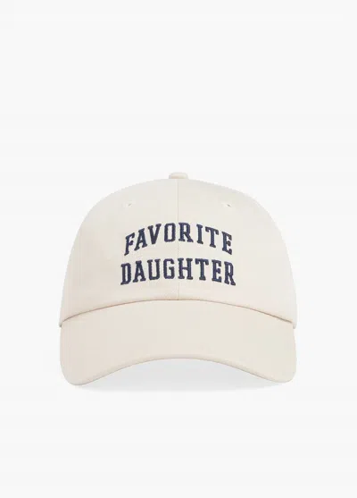 Favorite Daughter Logo Baseball Cap In Khaki And Navy In Pattern