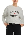 Favorite Daughter Logo Graphic Sweatshirt In Heather Grey