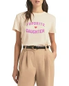 Favorite Daughter Logo Graphic Tee In Gardenia