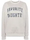 Favorite Daughter Collegiate Cotton Graphic Sweatshirt In Grey