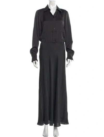 Pre-owned Favorite Daughter Long Dress In Gray