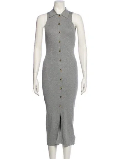 Pre-owned Favorite Daughter Long Dress In Gray