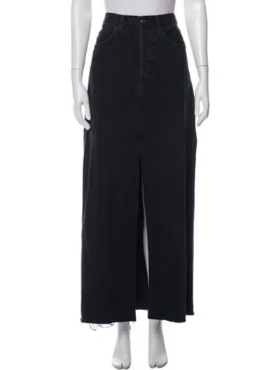 Pre-owned Favorite Daughter Long Skirt In Blue