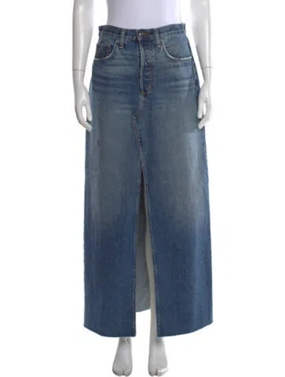 Pre-owned Favorite Daughter Long Skirt In Blue