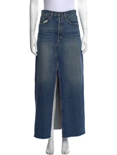 Pre-owned Favorite Daughter Long Skirt In Blue
