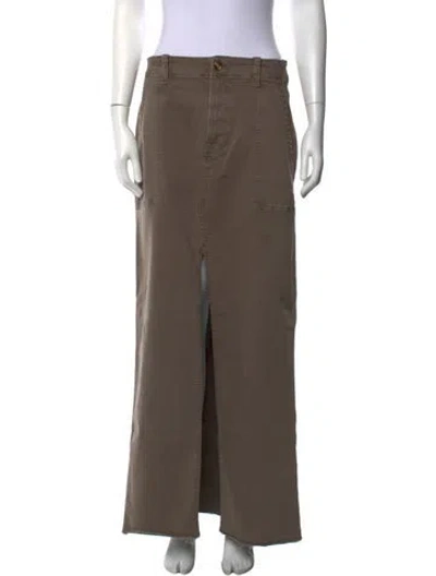 Pre-owned Favorite Daughter Long Skirt In Brown