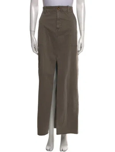 Pre-owned Favorite Daughter Long Skirt In Green