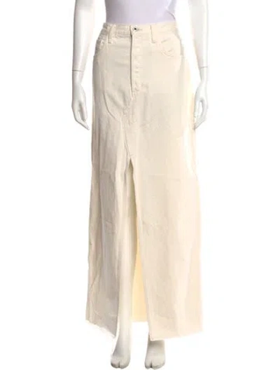 Pre-owned Favorite Daughter Long Skirt In Neutral