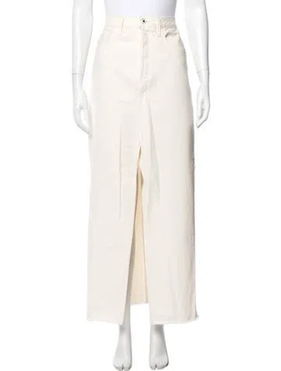 Pre-owned Favorite Daughter Long Skirt In Neutral