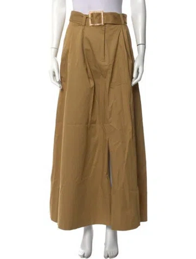 Pre-owned Favorite Daughter Long Skirt In Neutral