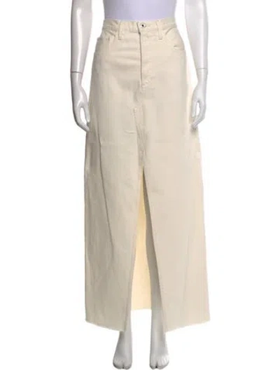 Pre-owned Favorite Daughter Long Skirt In Neutral