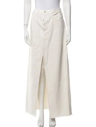 Pre-owned Favorite Daughter Long Skirt In Neutrals