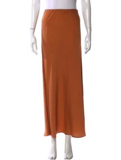 Pre-owned Favorite Daughter Long Skirt In Orange