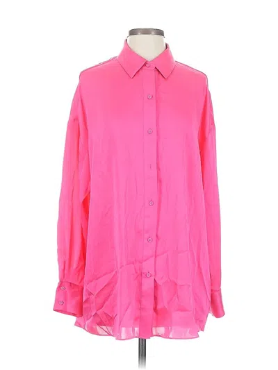 Pre-owned Favorite Daughter Long Sleeve Blouse In Pink