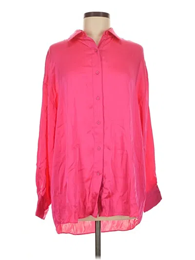 Pre-owned Favorite Daughter Long Sleeve Blouse In Pink