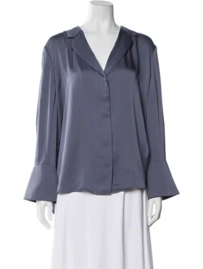 Pre-owned Favorite Daughter Long Sleeve Blouse W/ Tags In Blue
