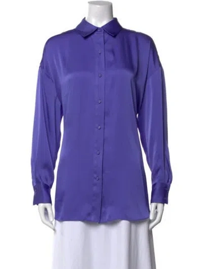 Pre-owned Favorite Daughter Long Sleeve Top In Purple