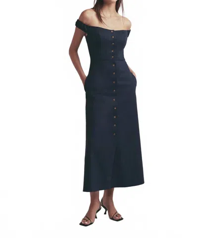 Favorite Daughter Lovesick Dress In Navy In Blue