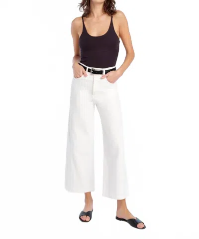 Favorite Daughter Masha Super High Rise Wide Leg Crop Jean In White