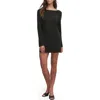 Favorite Daughter Meet Cute Long Sleeve Minidress In Black