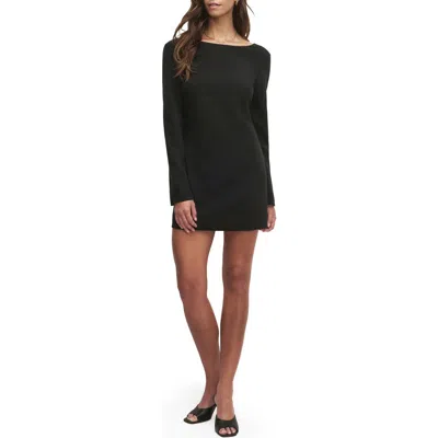 Favorite Daughter Meet Cute Long Sleeve Minidress In Black