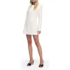 Favorite Daughter Meet Cute Long Sleeve Minidress In White