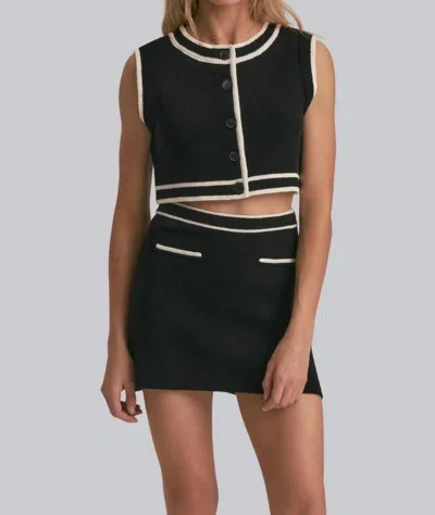 Favorite Daughter Meredith Mini Skirt In Black