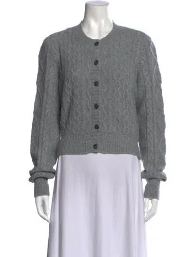 Pre-owned Favorite Daughter Merino Wool Crew Neck Sweater In Gray
