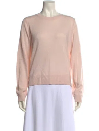 Pre-owned Favorite Daughter Merino Wool Crew Neck Sweater In Pink