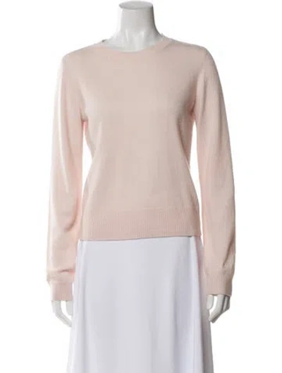 Pre-owned Favorite Daughter Merino Wool Crew Neck Sweater In Pink
