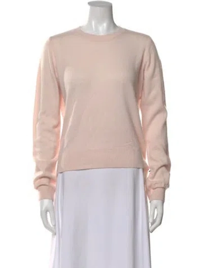 Pre-owned Favorite Daughter Merino Wool Crew Neck Sweater In Pink