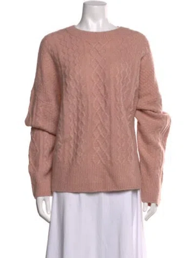 Pre-owned Favorite Daughter Merino Wool Crew Neck Sweater W/ Tags In Pink