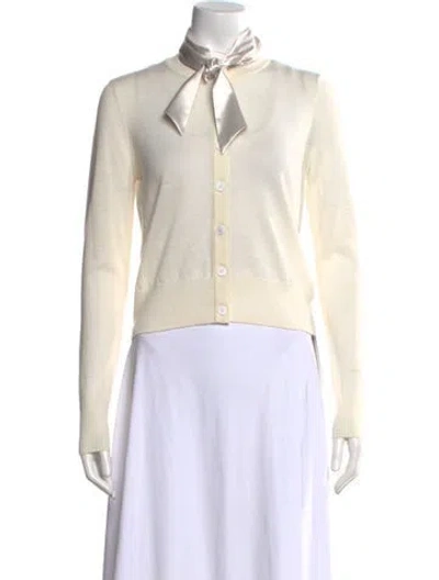 Pre-owned Favorite Daughter Merino Wool Open Front Sweater W/ Tags In Neutral