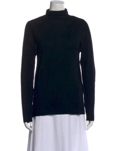 Pre-owned Favorite Daughter Merino Wool Turtleneck Sweater W/ Tags In Black