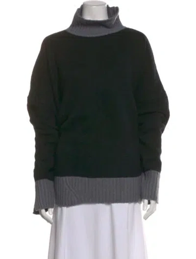 Pre-owned Favorite Daughter Merino Wool Turtleneck Sweater W/ Tags In Black