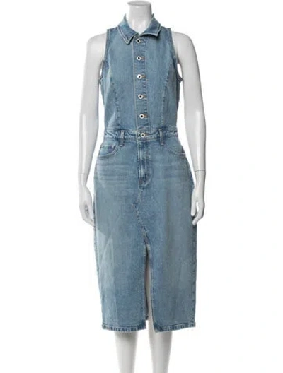 Pre-owned Favorite Daughter Midi Length Dress In Blue