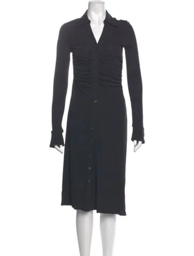 Pre-owned Favorite Daughter Midi Length Dress In Gray