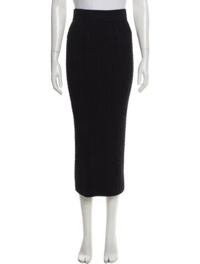Pre-owned Favorite Daughter Midi Length Skirt In Black