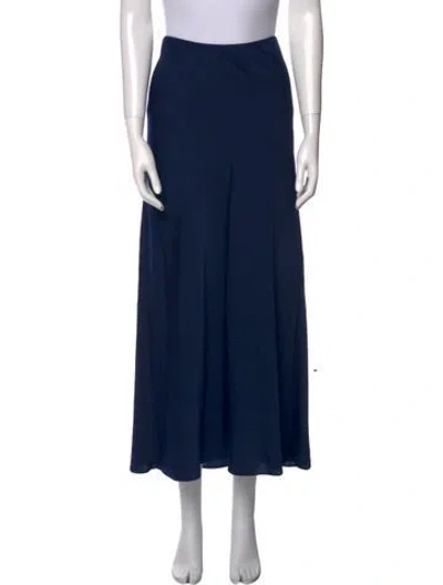 Pre-owned Favorite Daughter Midi Length Skirt In Blue