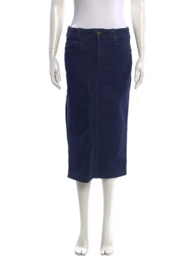 Pre-owned Favorite Daughter Midi Length Skirt In Blue
