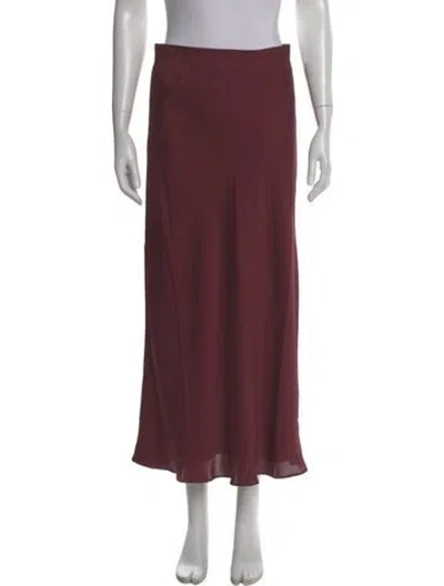 Pre-owned Favorite Daughter Midi Length Skirt W/ Tags In Burgundy