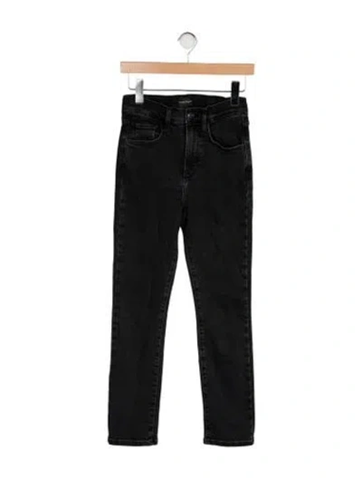 Pre-owned Favorite Daughter Mid-rise Skinny Leg Jeans In Black